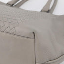 Bottega Veneta INTRECCIATO Tote Bag Leather Gray Auth mr3190-13