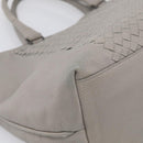 Bottega Veneta INTRECCIATO Tote Bag Leather Gray Auth mr3190-14