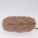 Miu Miu Hand Bag Leather 2way Pink Gold Auth mr3197V-13