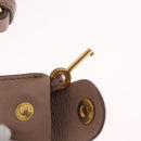 Miu Miu Hand Bag Leather 2way Pink Gold Auth mr3197V-21