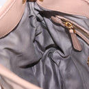 Miu Miu Hand Bag Leather 2way Pink Gold Auth mr3197V-27