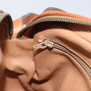CELINE Macadam Canvas Shoulder Bag PVC Leather Brown Gold Auth mr3199A-20