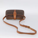 CELINE Macadam Canvas Shoulder Bag PVC Leather Brown Gold Auth mr3199A-7