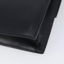 CELINE Shoulder Bag Leather Black Gold Auth mr3201A-13