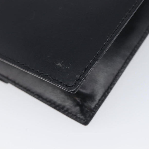 CELINE Shoulder Bag Leather Black Gold Auth mr3201A
