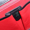 CELINE Shoulder Bag Leather Black Gold Auth mr3201A-19