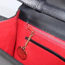 CELINE Shoulder Bag Leather Black Gold Auth mr3201A-23