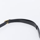 CELINE Shoulder Bag Leather Black Gold Auth mr3201A-9