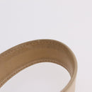 CHANEL Shoulder Bag Lamb Skin Beige Gold CC Auth mr3202-11