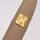 CHANEL Shoulder Bag Lamb Skin Beige Gold CC Auth mr3202-12