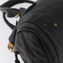 Chloe Paddington Hand Bag Leather Black Gold Silver Auth mr3203V-12