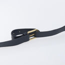 Christian Dior Trotter Canvas Shoulder Bag Navy Gold Auth mr3205A-10