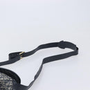 Christian Dior Trotter Canvas Shoulder Bag Navy Gold Auth mr3205A-8