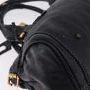 Chloe Paddington Hand Bag Leather Black Gold Silver Auth mr3207V-12