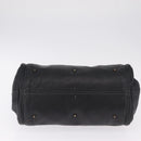 Chloe Paddington Hand Bag Leather Black Gold Silver Auth mr3207V-9