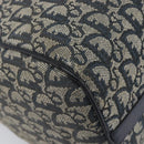 Christian Dior Trotter Canvas Hand Bag Navy Gold Auth mr3210-12