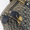 Christian Dior Trotter Canvas Hand Bag Navy Gold Auth mr3210-16