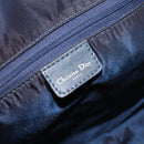 Christian Dior Trotter Canvas Hand Bag Navy Gold Auth mr3210-20
