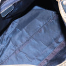 Christian Dior Trotter Canvas Hand Bag Navy Gold Auth mr3210-21