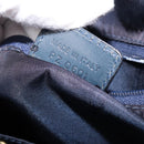 Christian Dior Trotter Canvas Hand Bag Navy Gold Auth mr3210-27