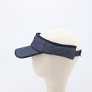 CHANEL Sports Sun Visor pile Navy CC Auth mr3212-4