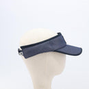 CHANEL Sports Sun Visor pile Navy CC Auth mr3212-5