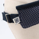 CHANEL Sports Sun Visor pile Navy CC Auth mr3212-7