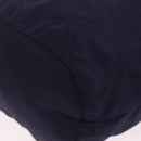 PRADA Chain Shoulder Bag Nylon Navy Gold Auth mr3213-11