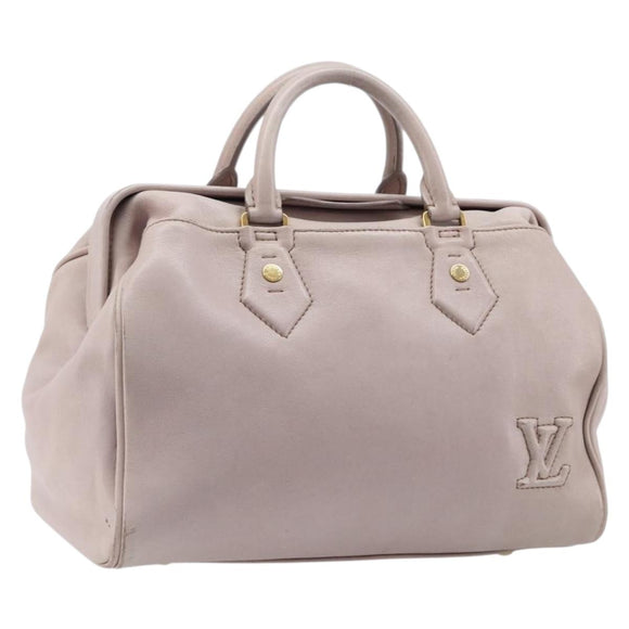 LOUIS VUITTON Cuir Cinema Hand Bag Leather Pink M93483 LV Auth mr3214
