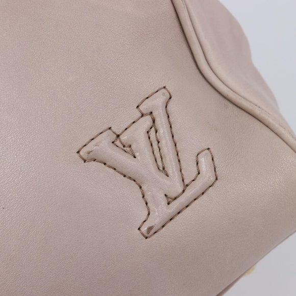 LOUIS VUITTON Cuir Cinema Hand Bag Leather Pink M93483 LV Auth mr3214