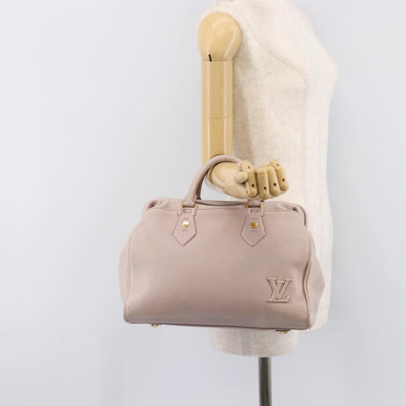 LOUIS VUITTON Cuir Cinema Hand Bag Leather Pink M93483 LV Auth mr3214