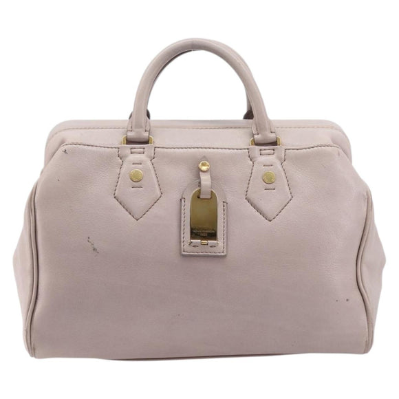 LOUIS VUITTON Cuir Cinema Hand Bag Leather Pink M93483 LV Auth mr3214