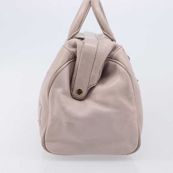 LOUIS VUITTON Cuir Cinema Hand Bag Leather Pink M93483 LV Auth mr3214