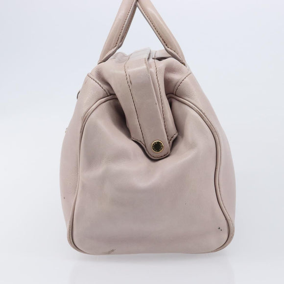 LOUIS VUITTON Cuir Cinema Hand Bag Leather Pink M93483 LV Auth mr3214