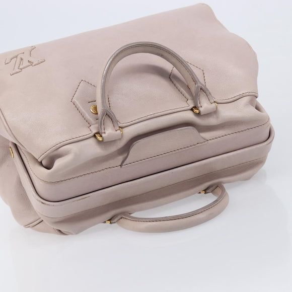 LOUIS VUITTON Cuir Cinema Hand Bag Leather Pink M93483 LV Auth mr3214