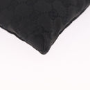 GUCCI GG Canvas Waist Bag Black Silver 28566 Auth mr3215-12