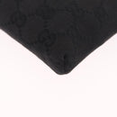 GUCCI GG Canvas Waist Bag Black Silver 28566 Auth mr3215-13