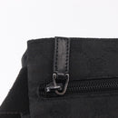 GUCCI GG Canvas Waist Bag Black Silver 28566 Auth mr3215-16