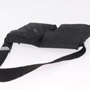GUCCI GG Canvas Waist Bag Black Silver 28566 Auth mr3215-6