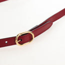 GUCCI Shoulder Bag Leather Black Red 524822 Auth mr3217V-11
