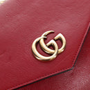 GUCCI Shoulder Bag Leather Black Red 524822 Auth mr3217V-25
