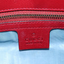 GUCCI Shoulder Bag Leather Black Red 524822 Auth mr3217V-27