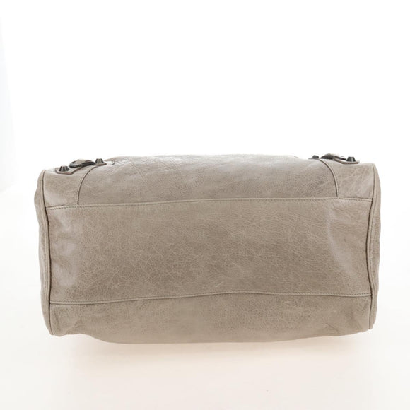 Balenciaga The Vero Hand Bag Leather 2way Beige 235216 Auth mr3220V