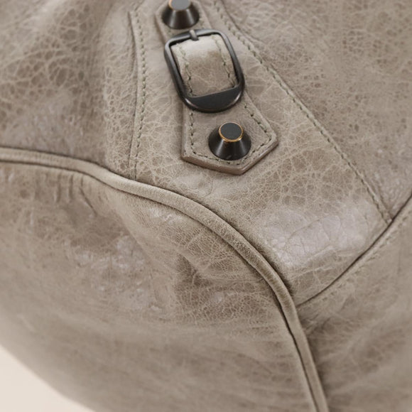 Balenciaga The Vero Hand Bag Leather 2way Beige 235216 Auth mr3220V