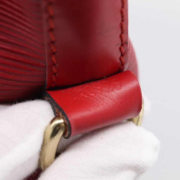 LOUIS VUITTON Epi Petit Noe Shoulder Bag Red M44107 LV Auth mr3221A