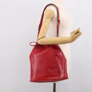 LOUIS VUITTON Epi Petit Noe Shoulder Bag Red M44107 LV Auth mr3221A-19