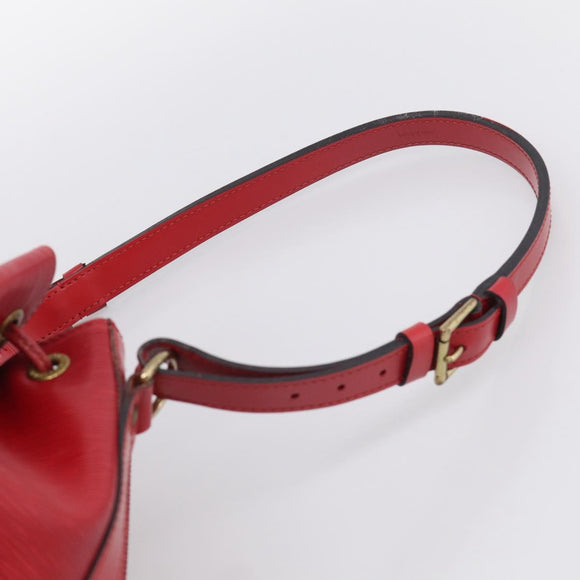 LOUIS VUITTON Epi Petit Noe Shoulder Bag Red M44107 LV Auth mr3221A