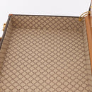 CELINE Macadam Canvas Trunk PVC Leather Brown Gold Auth mr3222-21