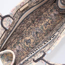 Christian Dior Book Tote Butterfly Hand Bag Canvas Beige Auth mr3224V-16