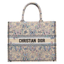 Christian Dior Book Tote Butterfly Hand Bag Canvas Beige Auth mr3224V-2